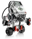 Kids building and programming LEGO Robotics models at summer camp